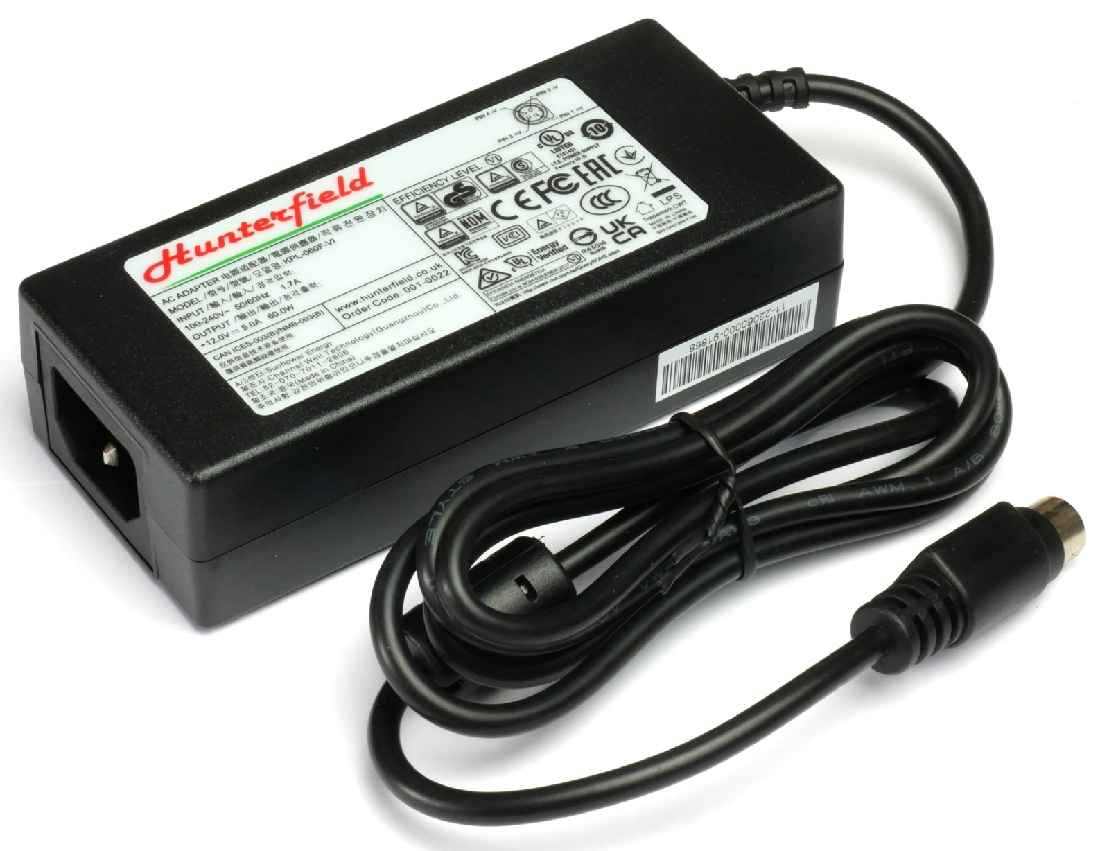 Genuine KPL-060F-VI, high quality 12V 5A 60W AC Adapter For DMECH TVs