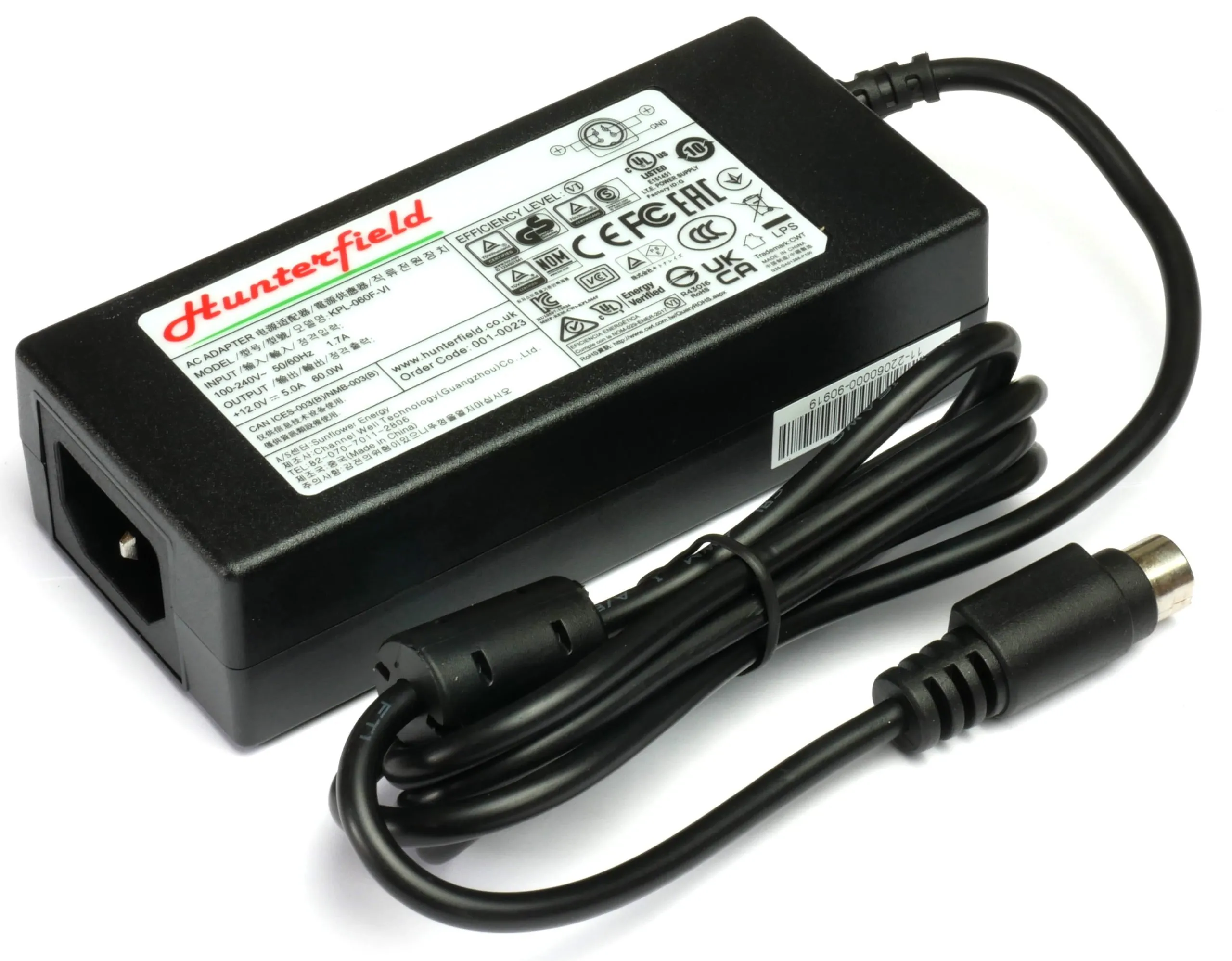 Genuine KPL-060F-VI, 12V 5A 60W AC Adapter for AvTex TVs