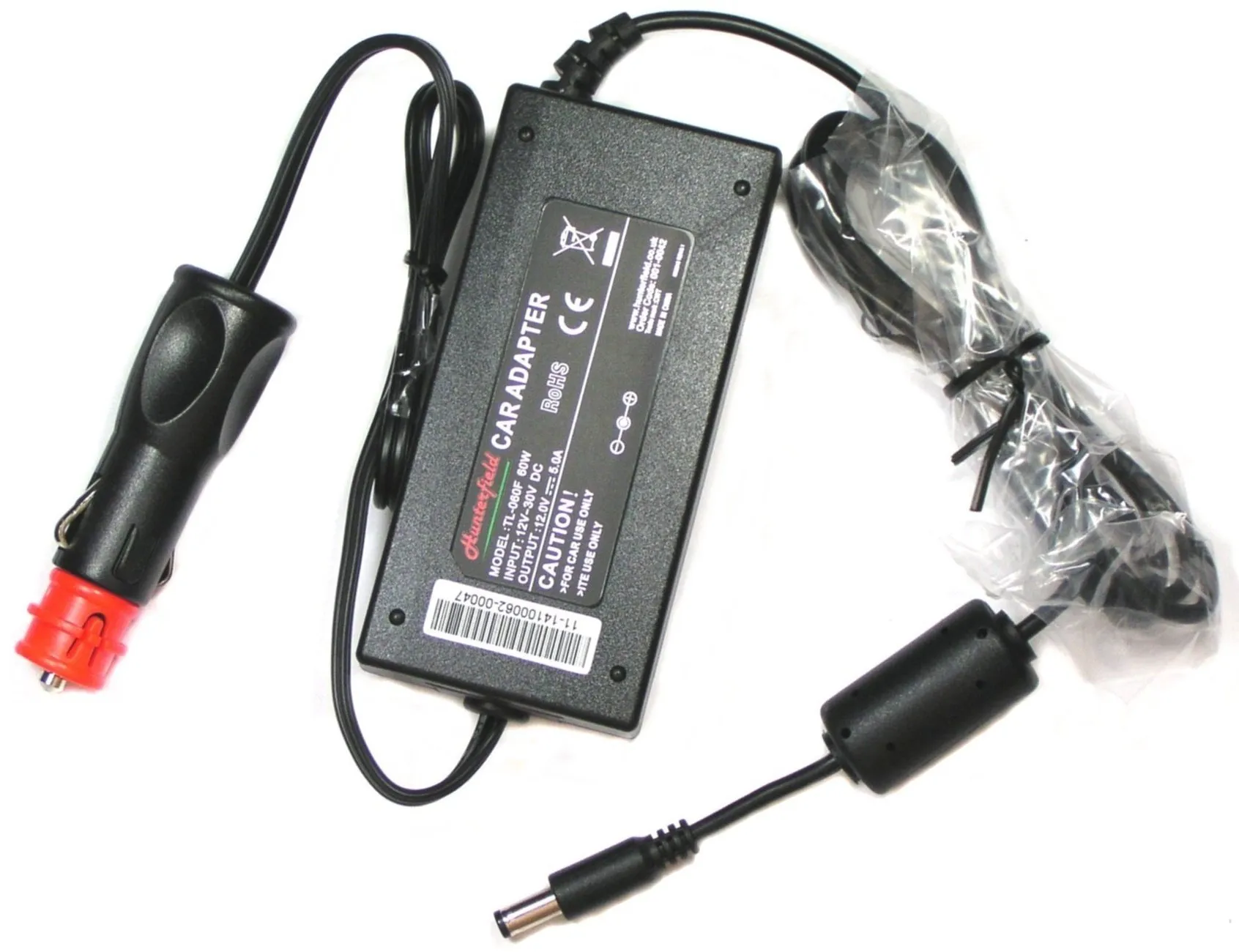 Genuine TL-060F, 12V 5A 60W, Car Cigarette Lighter Power Adapter