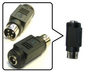 Barrel To 4-Pin Plug Converter
