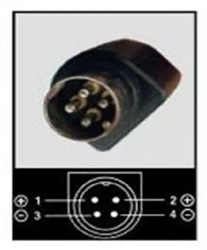 Barrel To 4-Pin Plug Converter, 2.5mm/5.5mm Input, Pin1 & Pin2 Positive Output - Image 3