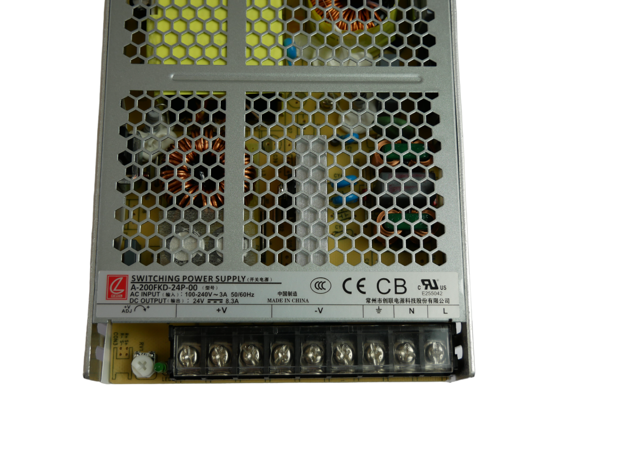 High Quality 24V 8.3A 200W Industrial Power Supply Unit, Model A-200FKD-24P-00 - Image 4