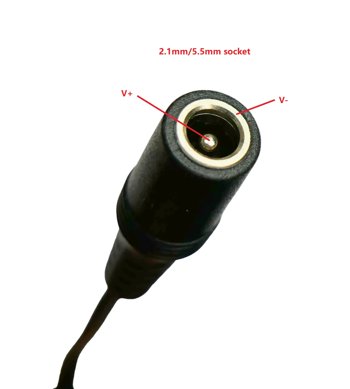 2.1mm Barrel To 3 Pin DIN Plug Convert Cable (Pin1-, Pin2+) - Image 2